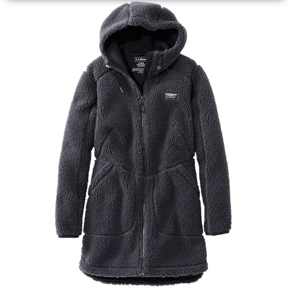 L.L. Bean Jackets & Blazers - Beautiful grey Sherpa fleece jacket - like new worn twice